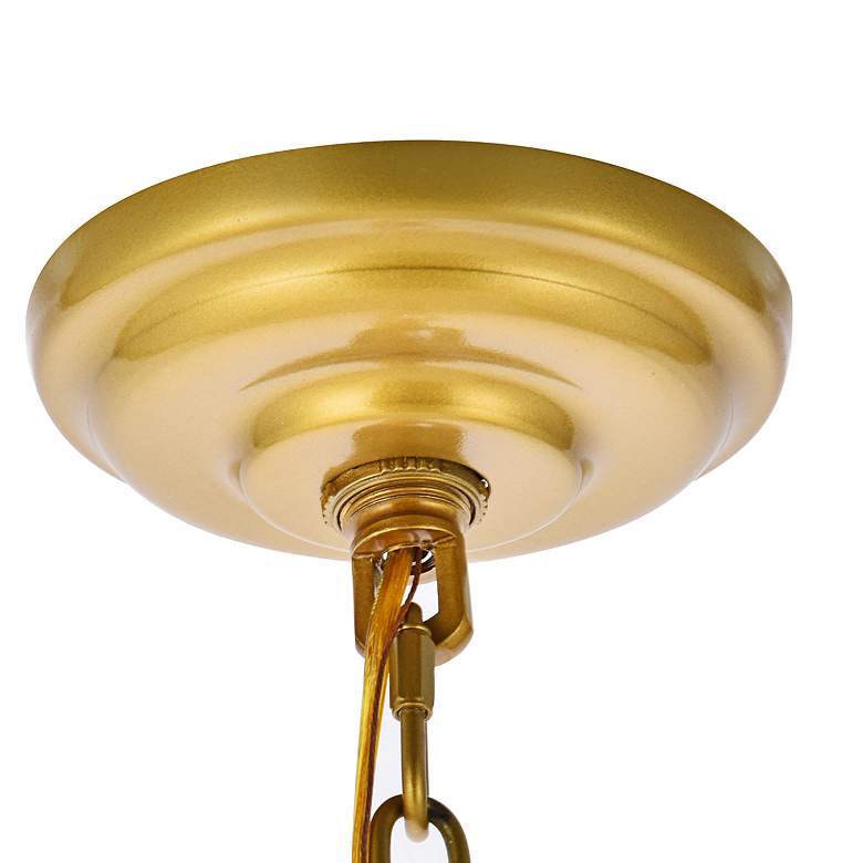 Image 7 Rohan 48" Wide Brass 6-Light Chandelier more views