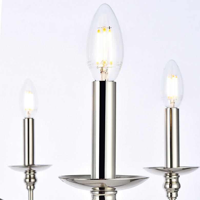 Image 5 Rohan 48" Wide Polished Nickel 6-Light Chandelier more views