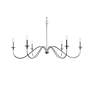 5_Rohan 48" Wide Polished Nickel 6-Light Chandelier more views
