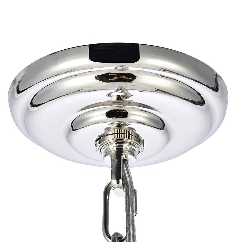 Image 6 Rohan 48" Wide Polished Nickel 6-Light Chandelier more views