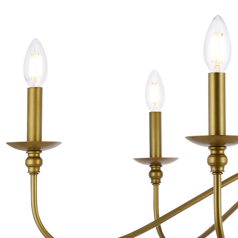 Image 4 Rohan 6 Lts Brass Chandelier more views