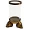 Rojo 16 Brunei Small Rustic Cylinder Pillar Candle Holder