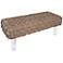 Rojo 16 Plaited Brown Woven Bench