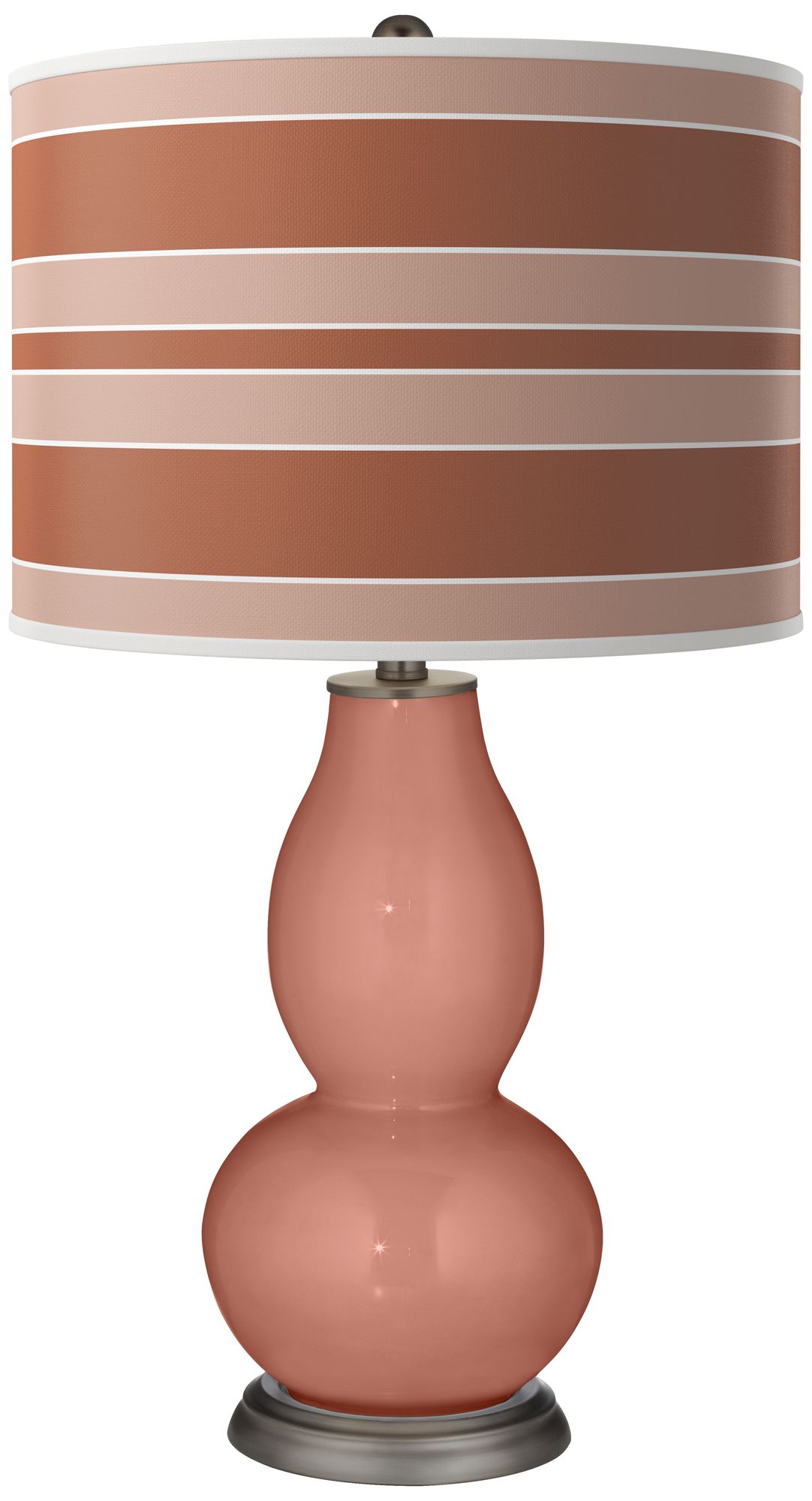 Image Rojo Dust Bold Stripe Double Gourd Table Lamp
