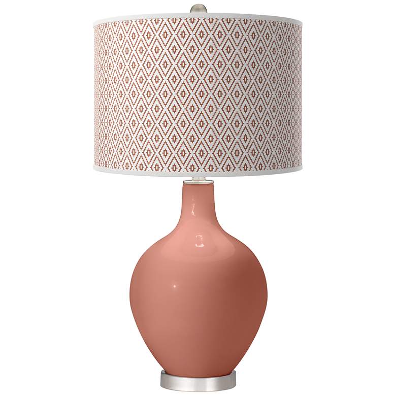 Image 1 Rojo Dust Diamonds Ovo Table Lamp