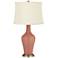 Rojo Dust Fog Linen Shade Anya Table Lamp