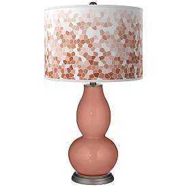 Image1 of Rojo Dust Mosaic Double Gourd Table Lamp