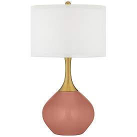 Image1 of Rojo Dust Nickki Brass Table Lamp