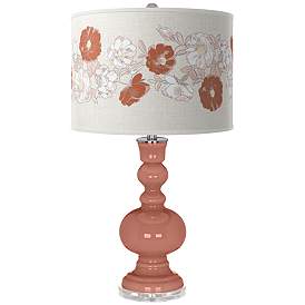 Image1 of Rojo Dust Rose Bouquet Apothecary Table Lamp