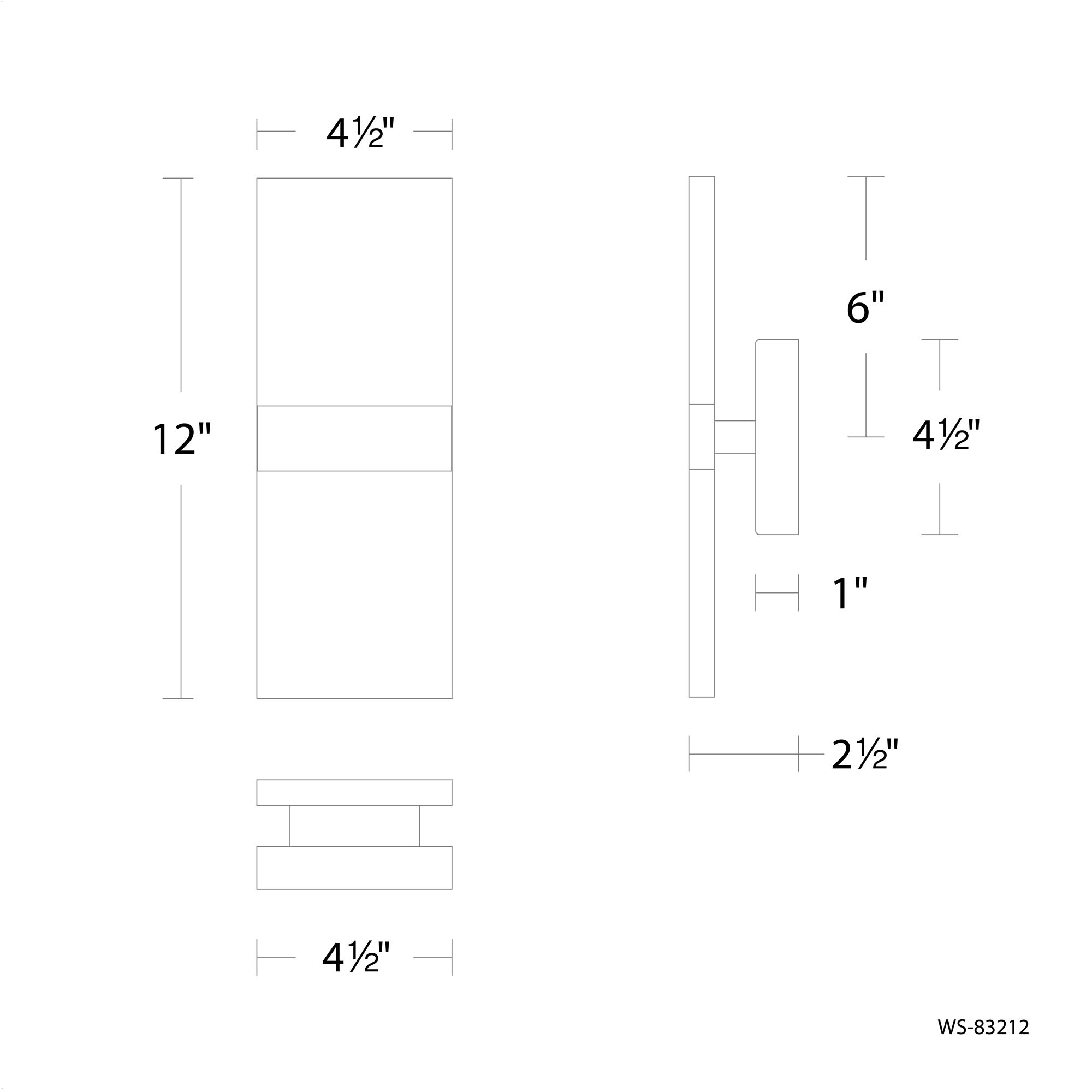 Image 5 Roland 12 In. x 4.5 In. x 2.5 In. Wall Sconce in Black more views