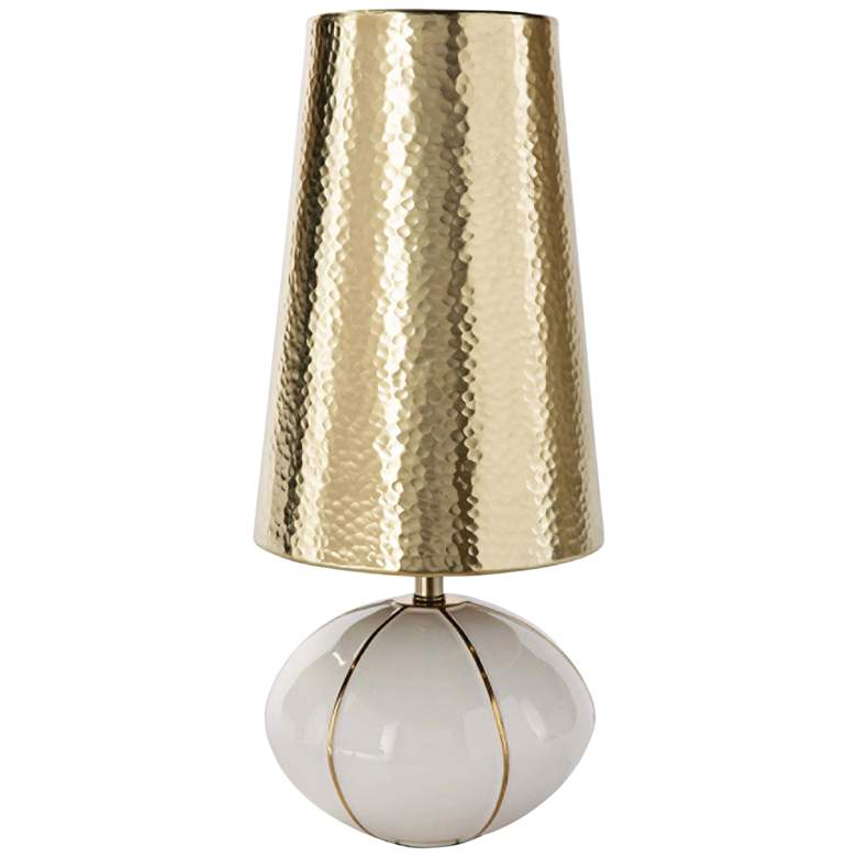 Image 1 Roland 17 1/2 inch High Polished Brass Accent Table Lamp