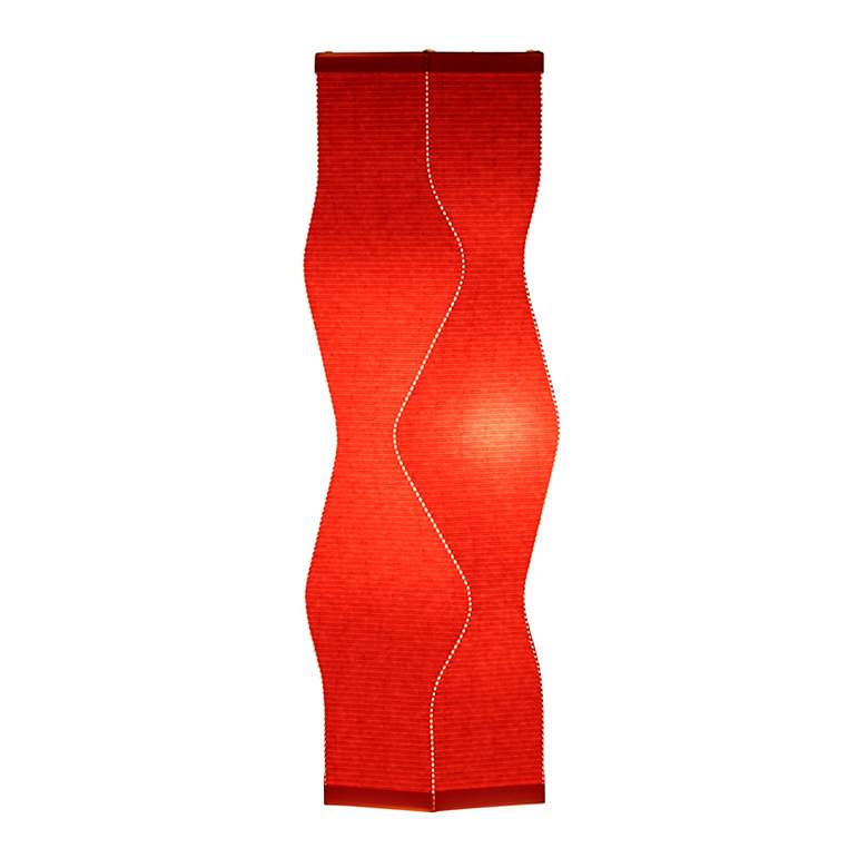 Image 1 Roland Simmons Lumalight Angle Flame Red Table Lamp