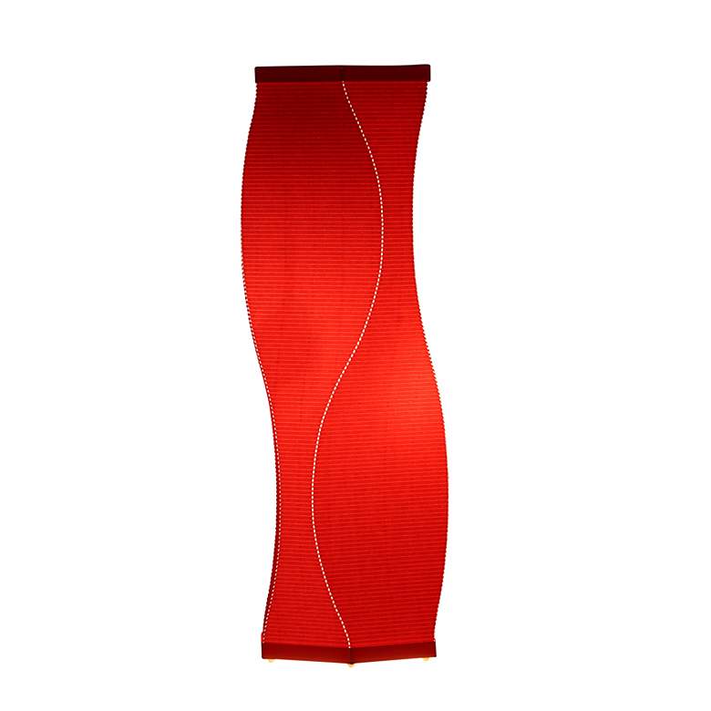 Image 1 Roland Simmons Lumalight Swerve Flame Red Table Lamp