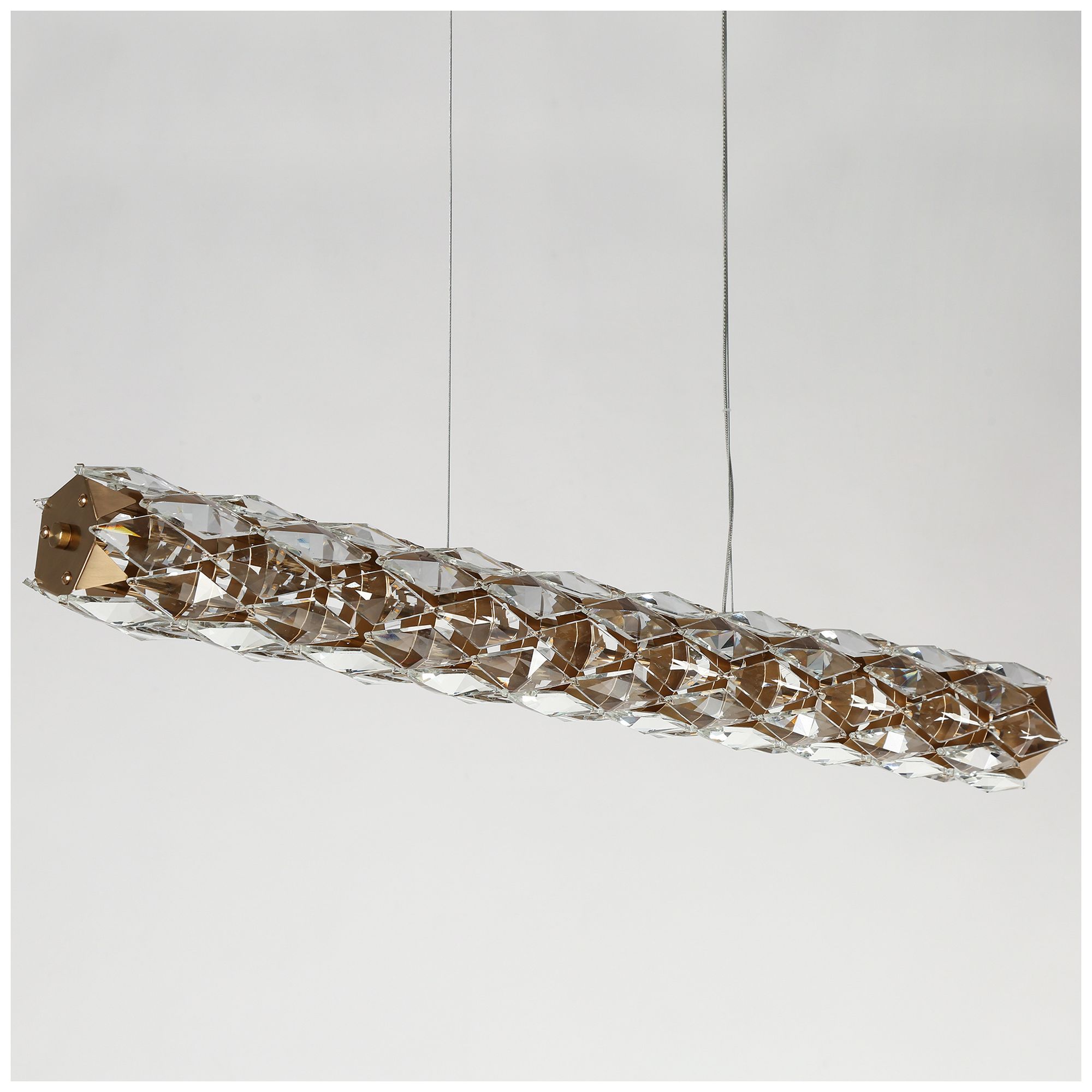 Image 3 Rolblin 1-Light LED Cylinder Crystal Island Chandelier - Made to Order more views