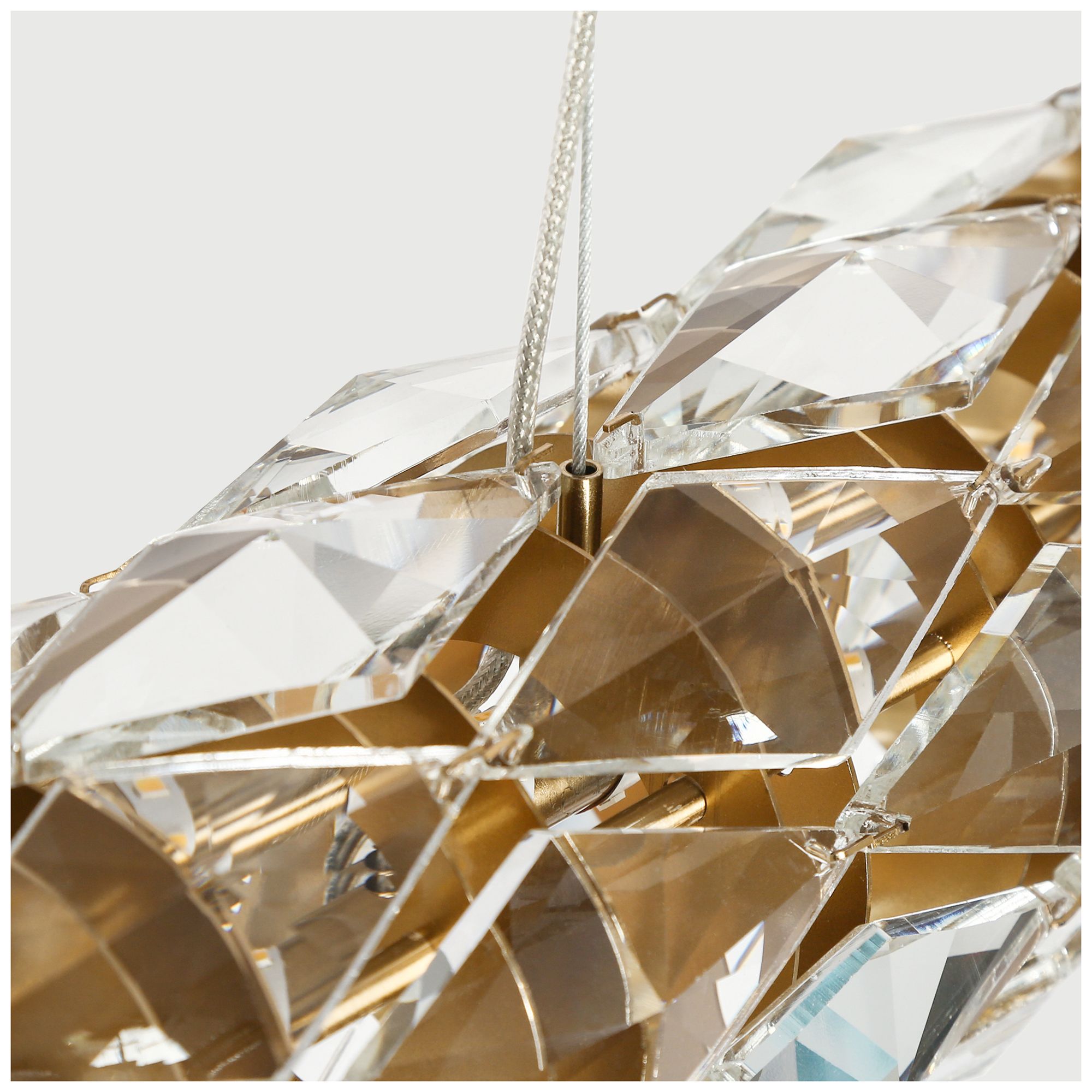 Image 4 Rolblin 1-Light LED Cylinder Crystal Island Chandelier - Made to Order more views