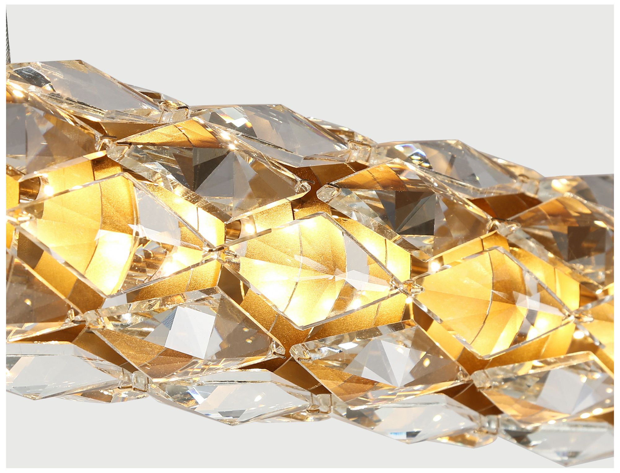 Rolblin 1-Light LED Cylinder Crystal Island Chandelier - Made to Order