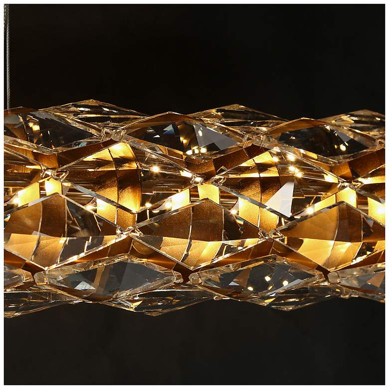 Image 6 Rolblin 1-Light LED Cylinder Crystal Island Chandelier more views
