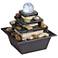 Rolling Ball 7" High Three Tier Tabletop Zen Fountain