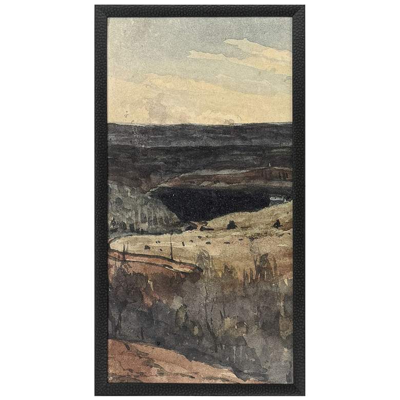 Image 1 Rolling Fields I 27"W x 51"H Framed Wall Art