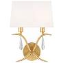 Rollins 2 Light Antique Gold Wall Mount