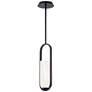 Rollins 4 3/4" Wide Black and Alabaster LED Mini Pendant
