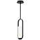 Rollins 4 3/4" Wide Black and Alabaster LED Mini Pendant