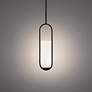 Rollins 4 3/4" Wide Black and Alabaster LED Mini Pendant