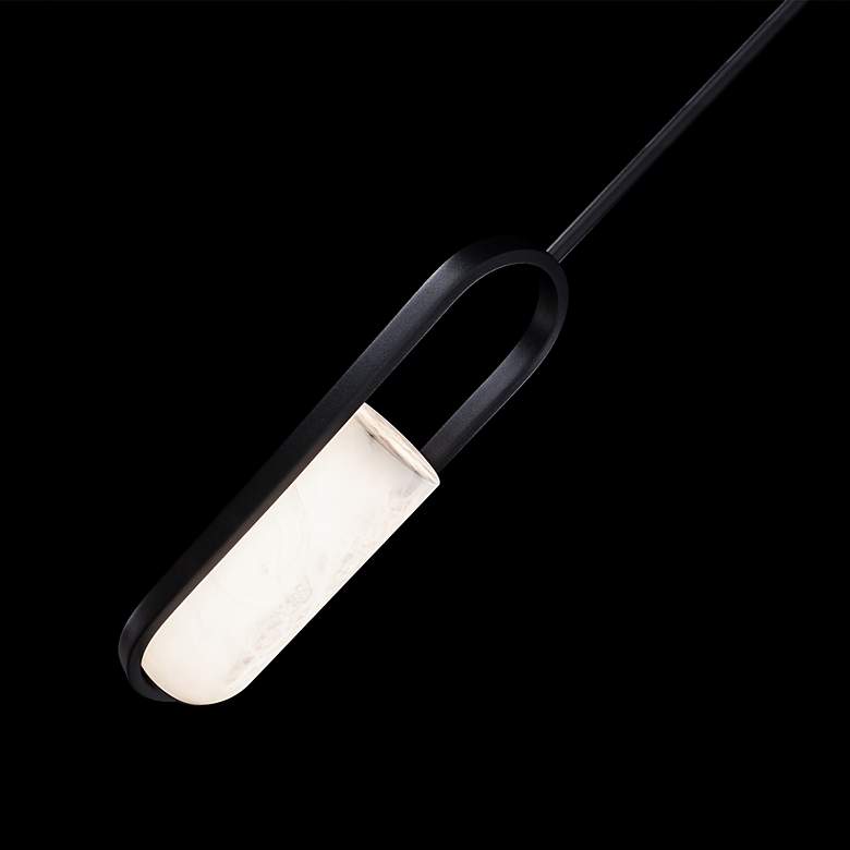 Image 5 Rollins 4 3/4" Wide Black and Alabaster LED Mini Pendant more views