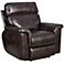 Rollins Chocolate Bonded Leather Power Recliner Chair