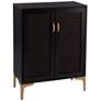 Rolliston 28" Wide Black Wood 2-Door Versatile Bar Cabinet