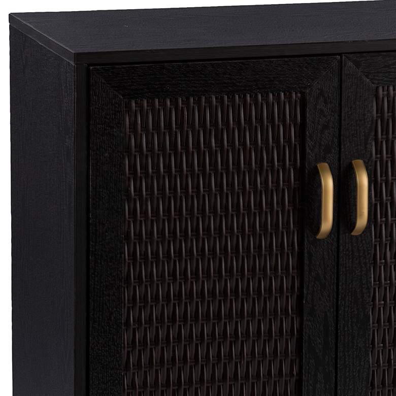 Image 3 Rolliston 28" Wide Black Wood 2-Door Versatile Bar Cabinet more views