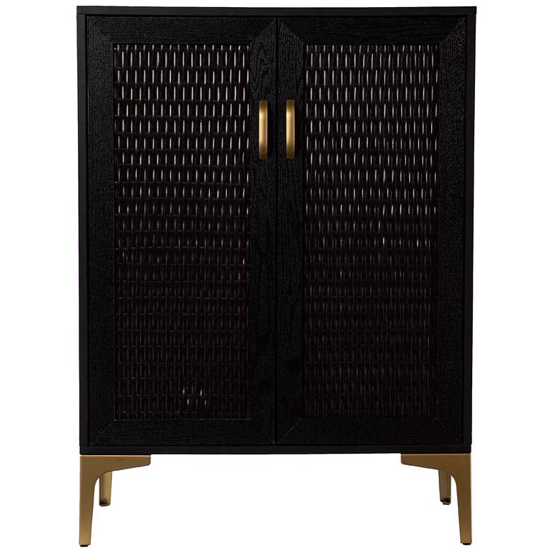 Image 4 Rolliston 28 inch Wide Black Wood 2-Door Versatile Bar Cabinet more views