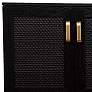 3_Rolliston 55" Wide Black Wood 4-Door Media Console more views