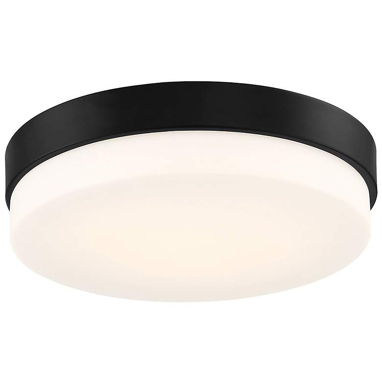 Image 4 Roma 11 inch Wide LED Matte Black Flush Mount Ceiling Light more views