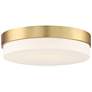 Roma 14" Wide Antique Brushed Brass Modern LED Ceiling Light