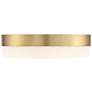Roma 14" Wide Antique Brushed Brass Modern LED Ceiling Light