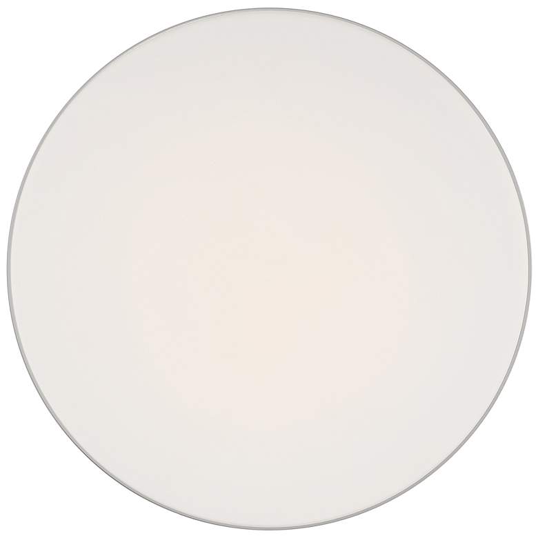 Image 5 Roma 14" Wide LED Brushed Steel Flush Mount Ceiling Light more views