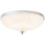 Roma 16.5" Wide Polished Chrome Clear Crystal 1-Light Flush Mount