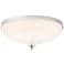 Roma 16.5" Wide Polished Chrome Clear Crystal 1-Light Flush Mount