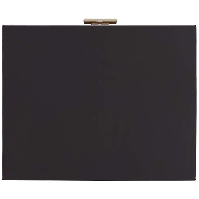 Image 5 Roma 20" Wide Black and Metallic 2-Drawer End Table more views
