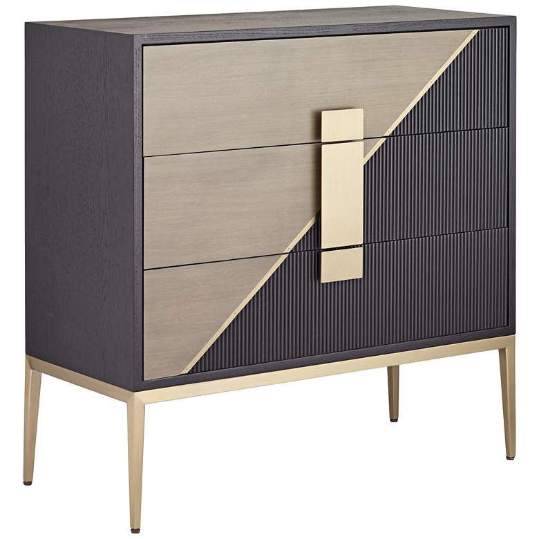 Image 3 Roma 36" Wide 3-Drawer Mid-Century Console