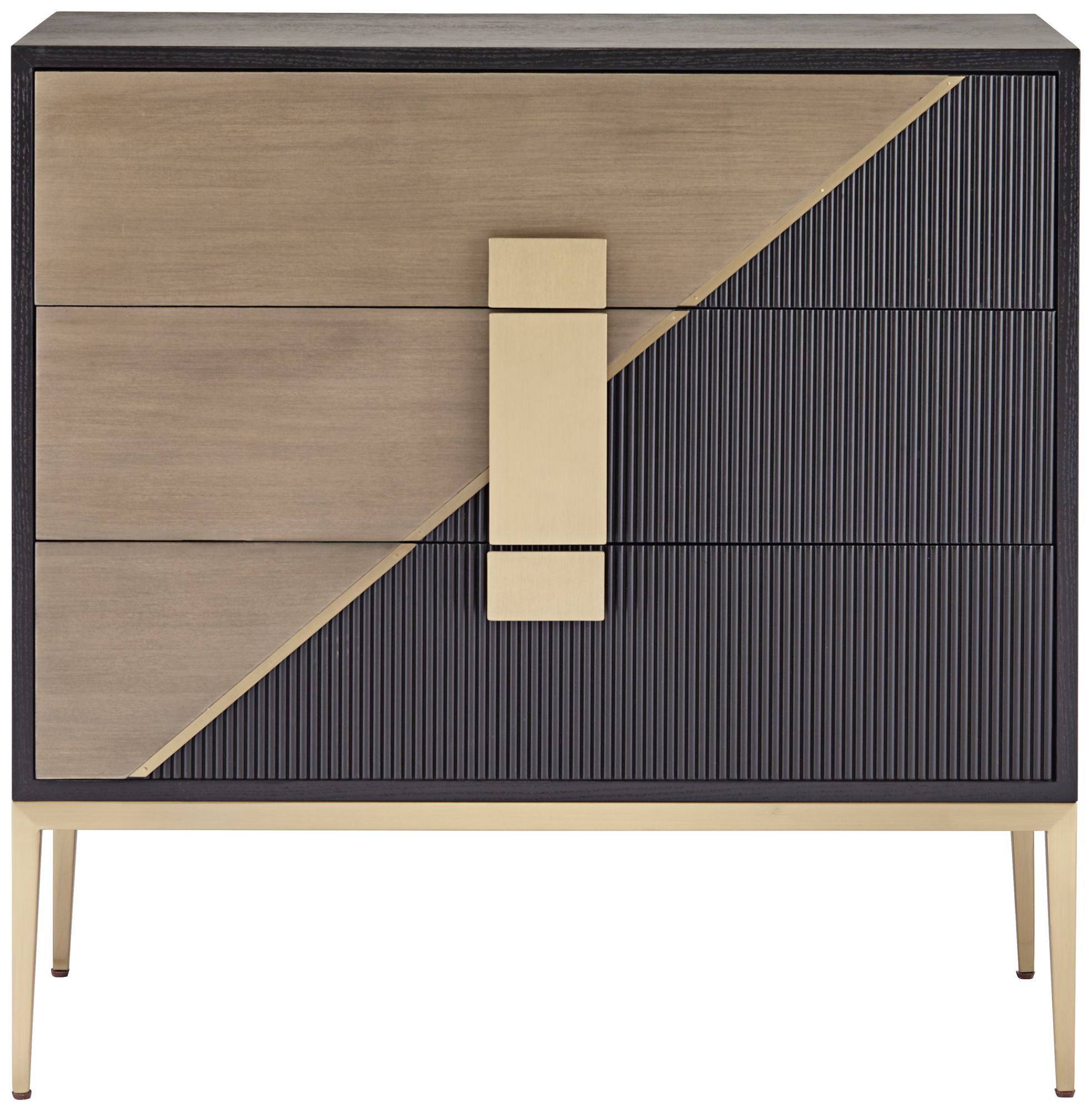 Roma 36" Wide 3-Drawer Mid-Century Console in scene
