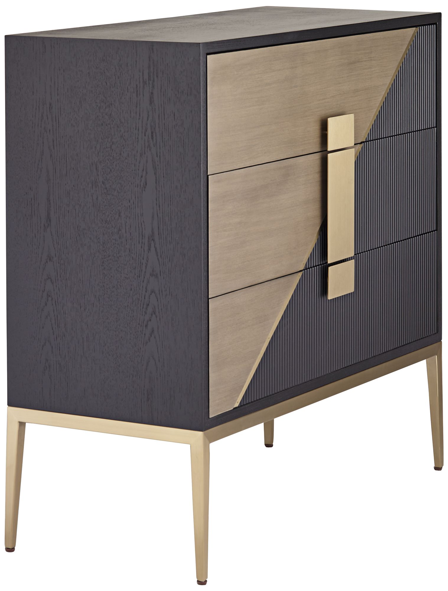 Roma 36" Wide 3-Drawer Mid-Century Console in scene