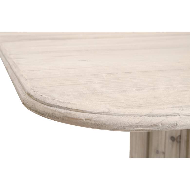 Image 2 Roma 86 1/2" Wide White-Washed Wood Rectangular Dining Table more views