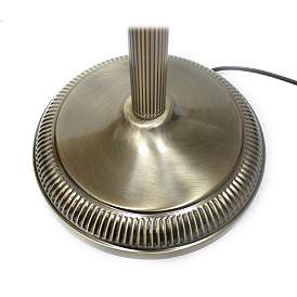 Image5 of Roma Antique Brass Metal 3-Piece Floor and Table Lamp Set more views