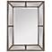 Roma Antique Silver Leaf 37" x 49" Rectangular Wall Mirror