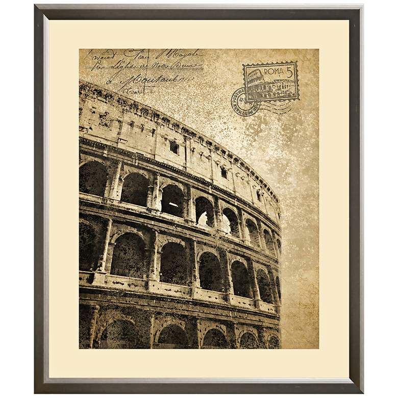 Image 1 Roma Colosseum 25 1/4 inch High Italy Framed Wall Art