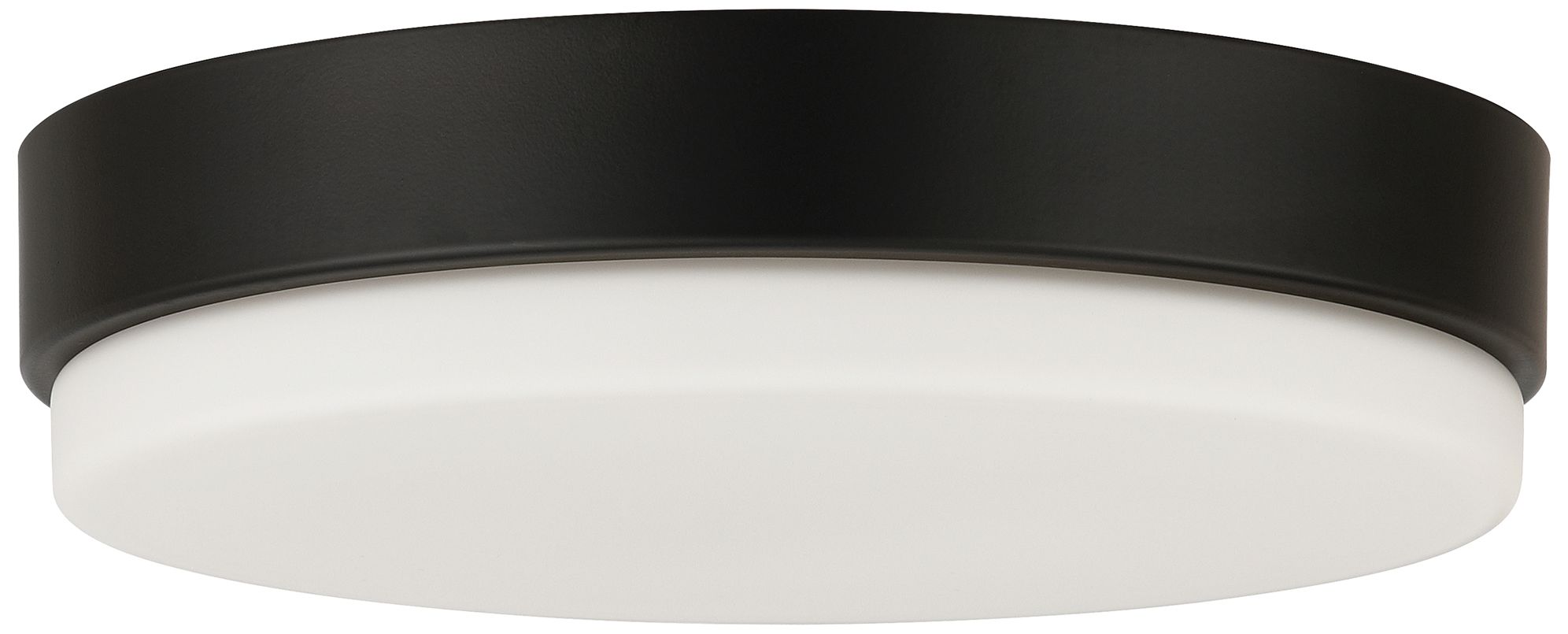 Image 2 Roma Minimus 7" Wide Matte Black LED Flush Mount more views
