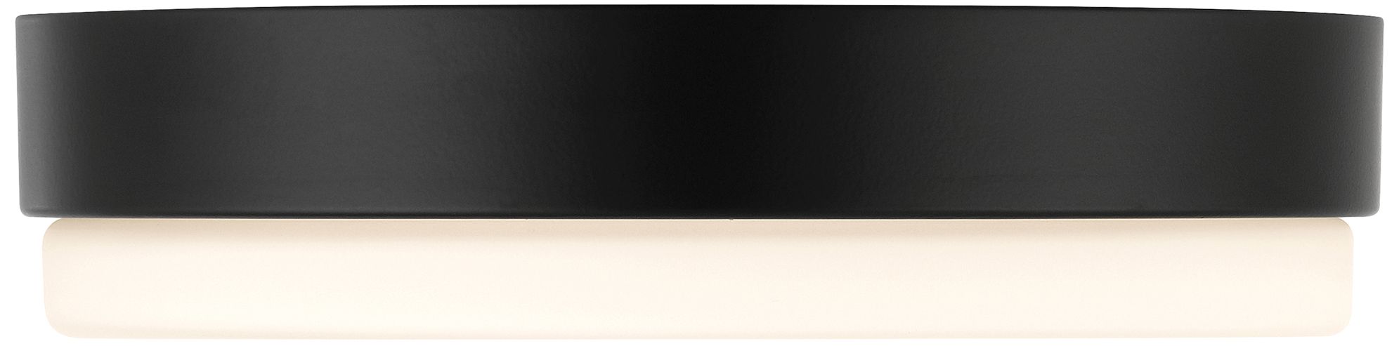 Image 3 Roma Minimus 7" Wide Matte Black LED Flush Mount more views