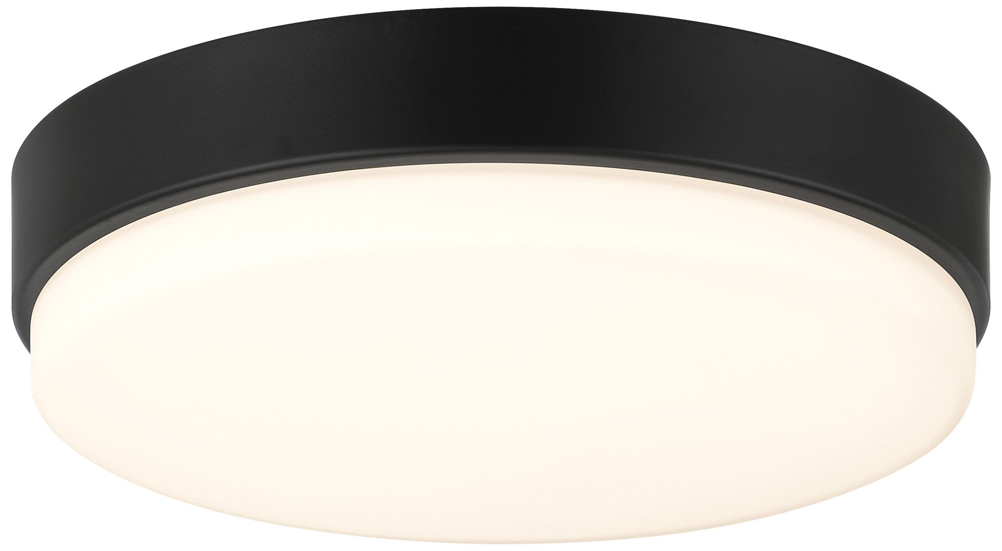 Image 4 Roma Minimus 7" Wide Matte Black LED Flush Mount more views